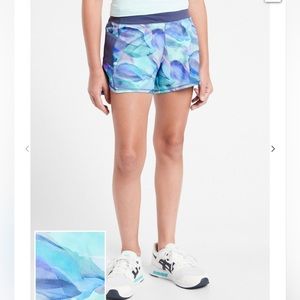 Athleta Girl Blue Patterned Shorts